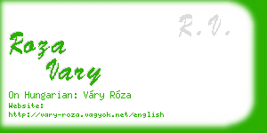 roza vary business card